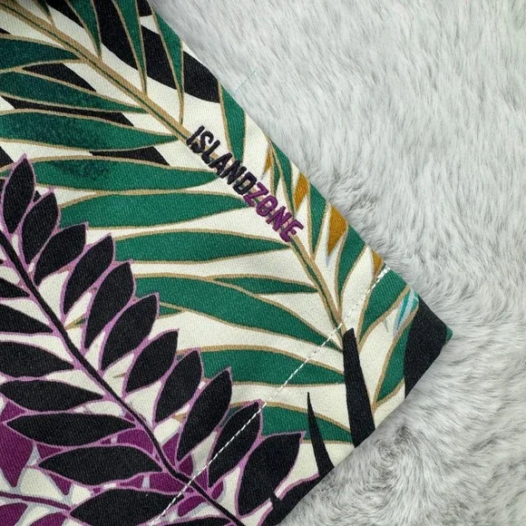 Tommy Bahama Hawaiian Shirt Mens L Floral Print Silk Coolmax Short Sleeve Button - Picture 6 of 8